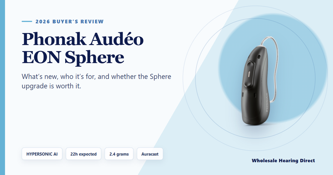 Phonak Audéo EON Sphere hearing aid featured in a 2026 review