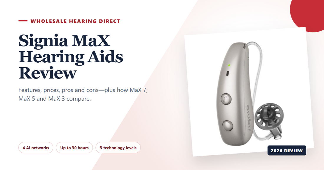 Signia Pure Charge&Go MaX hearing aids featured in a 2026 buyer review