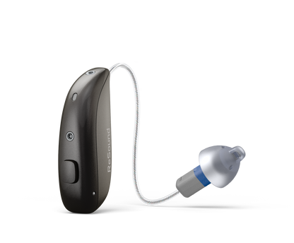 ReSound Sensia rechargeable microRIE hearing aid in Espresso