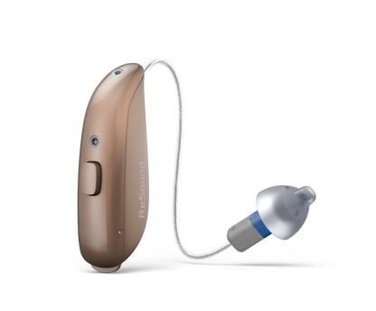 ReSound Sensia RIE 61 hearing aid with 312 battery in Bronze