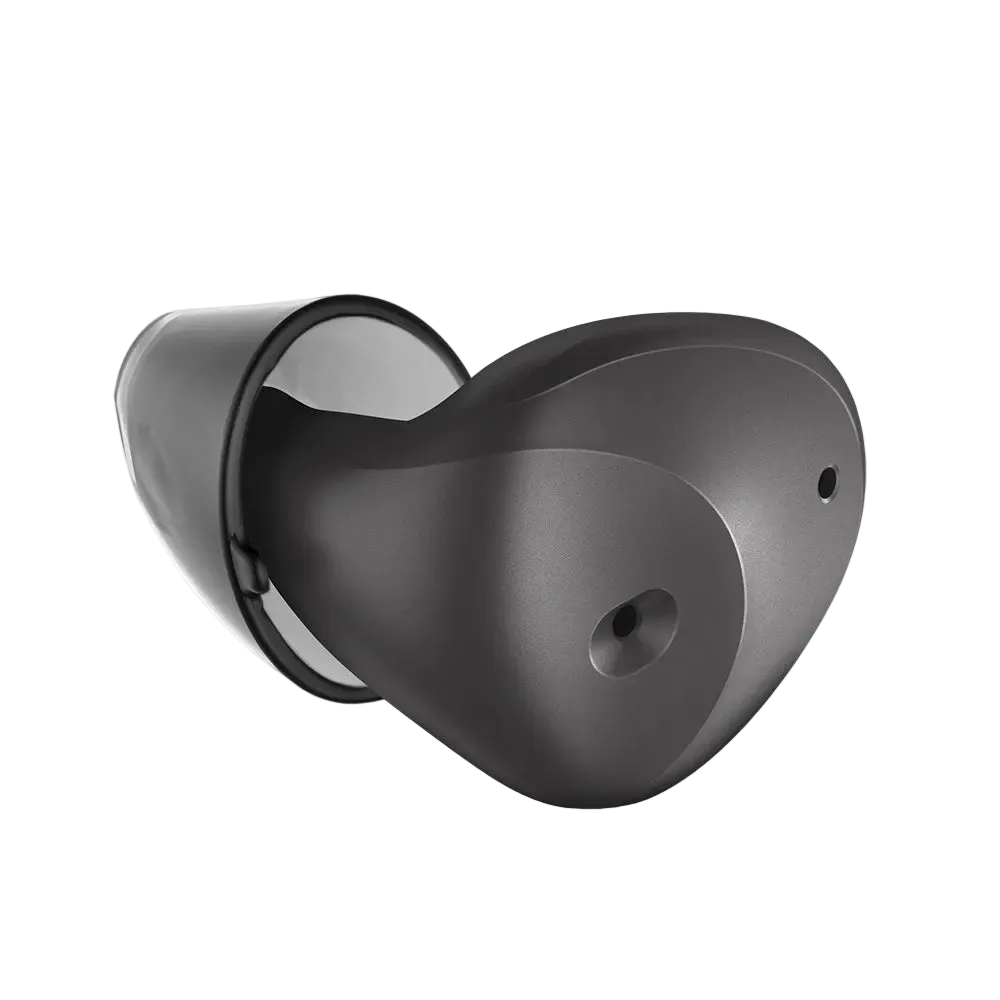Signia Active Mini IX hearing aid in Garnet Black